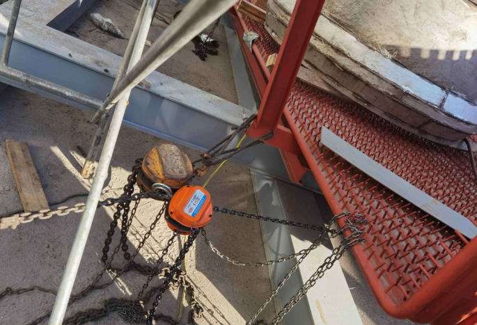 冠航手拉葫蘆牽引使用案例